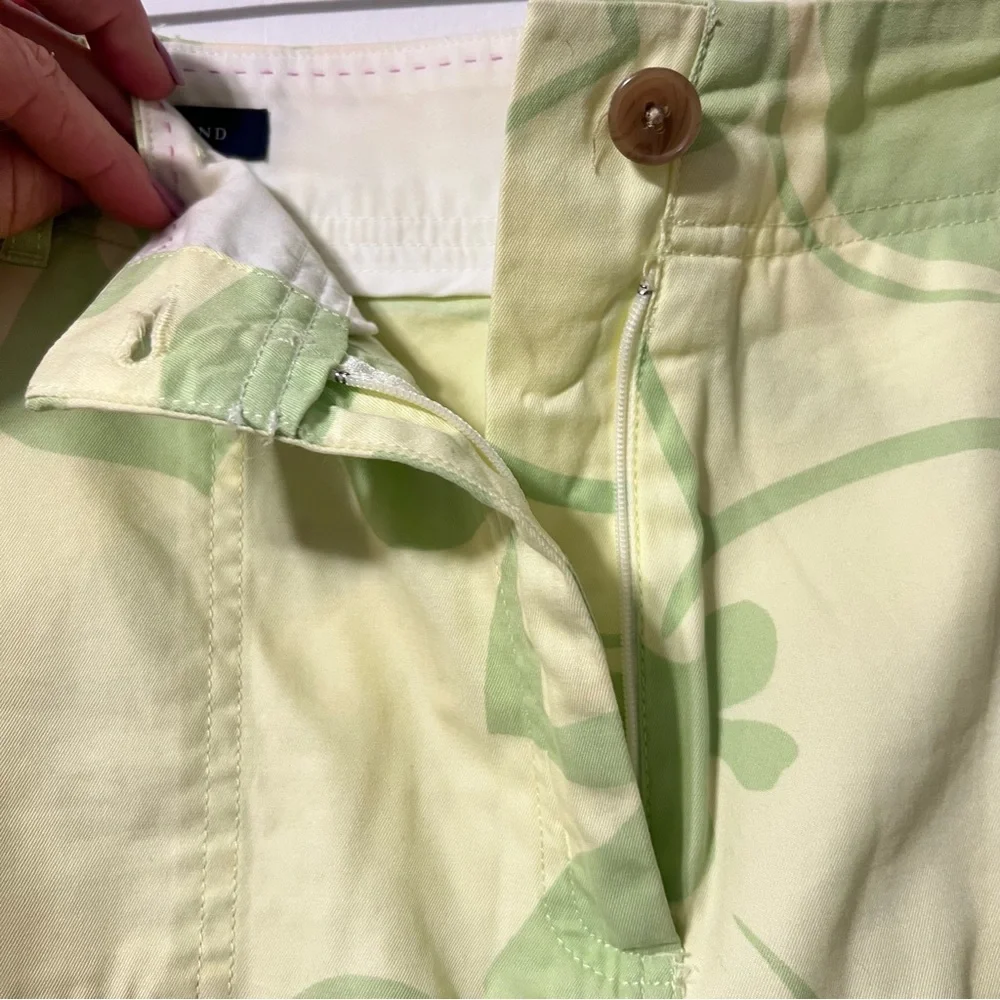Lands End Floral Tropical Botanical Pattern Skort Skirt Golf Tennis Casual 12